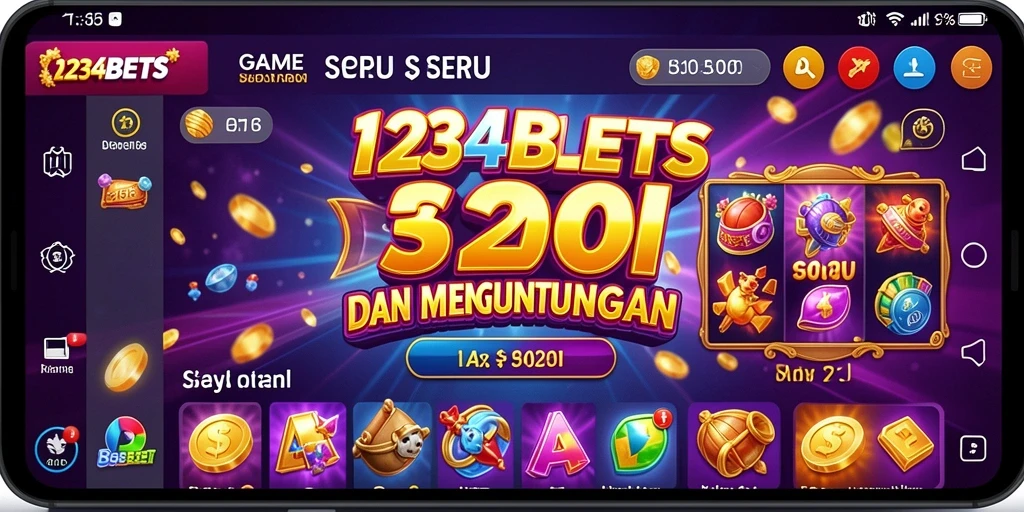 Tampilan screenshot gameplay 1234BETS menunjukkan mesin slot yang menarik.