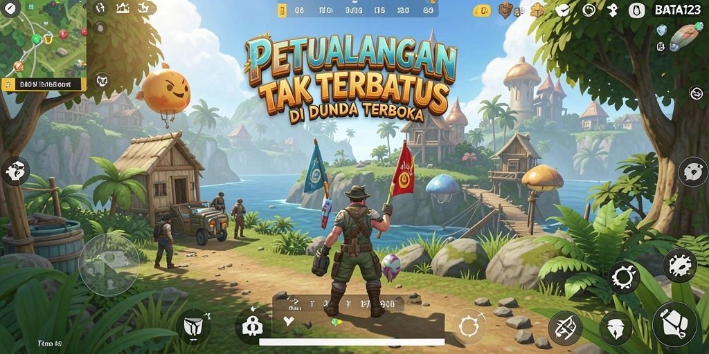 Tampilan gameplay BATA123 yang mendebarkan dalam dunia terbuka.