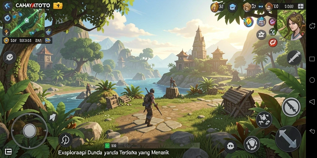 Tampilan gameplay CAHAYATOTO di dunia terbuka yang menakjubkan.