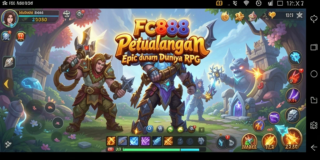 Screenshot gameplay <strong>FC888</strong> menampilkan petualangan RPG yang mendebarkan dan grafis yang menakjubkan.