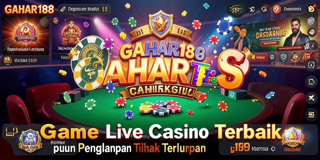 Tampilan permainan Live Casino yang menggugah selera dan penuh aksi.