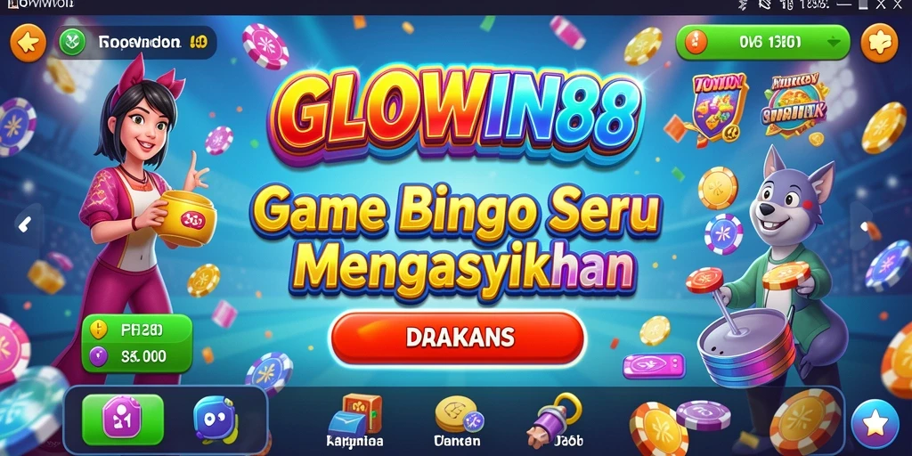 Tampilan gameplay seru GLOWIN88 menampilkan suasana Bingo yang mengasyikkan.