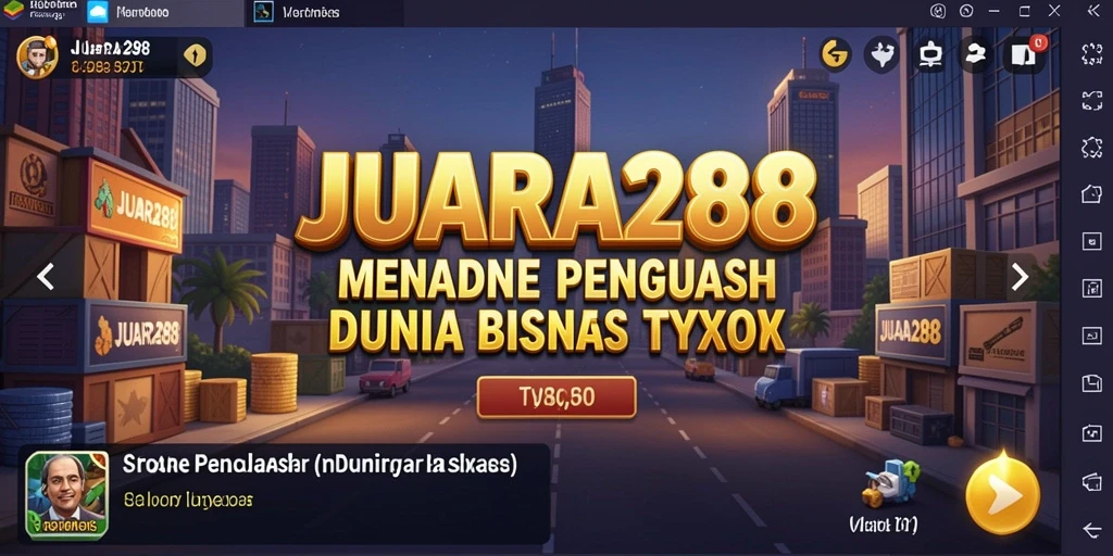 Tampilan menarik dari gameplay JUARA288 yang penuh strategi Tycoon.