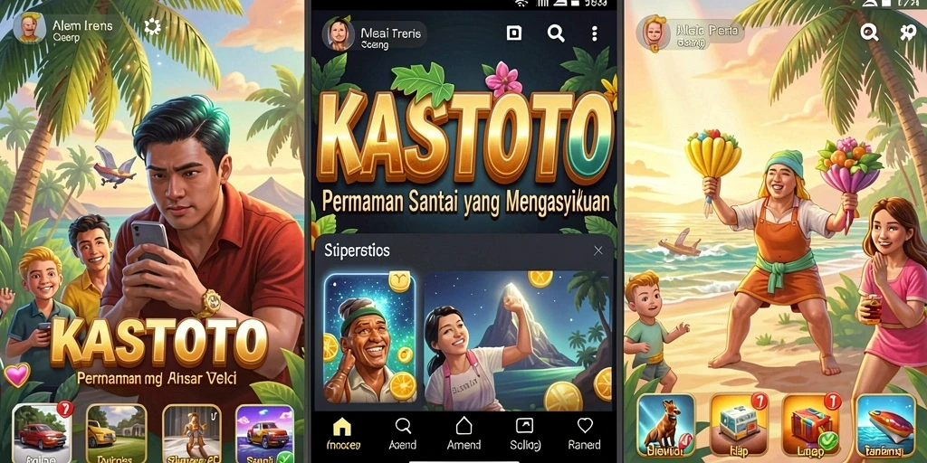 Screenshot KASTOTO menampilkan gameplay yang seru dan penuh warna.