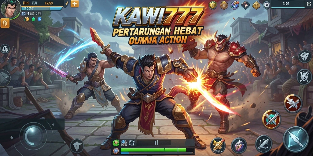 Tampilan seru pertarungan dalam KAWI777 yang mendebarkan.