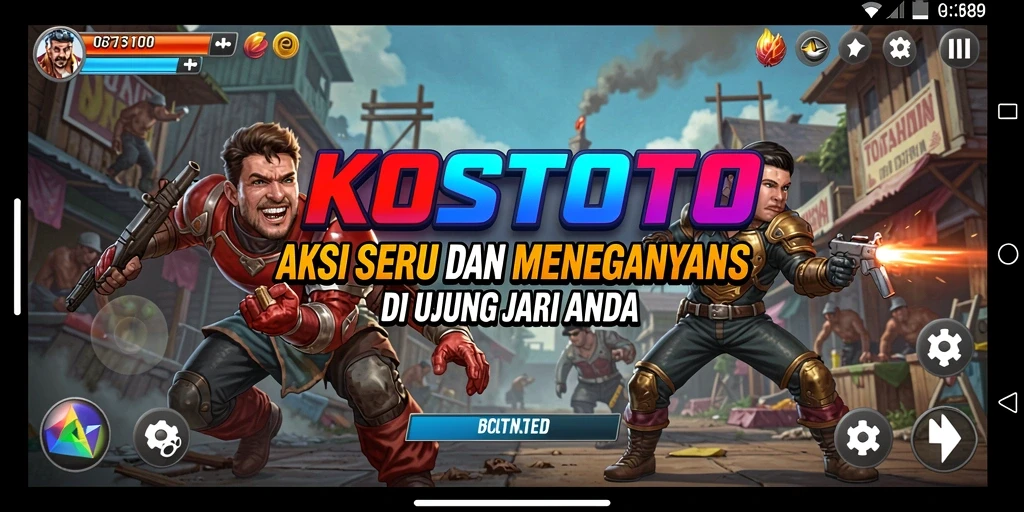 Tampilan gameplay KOSTOTO yang penuh aksi dan menegangkan.