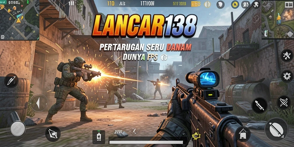 Screenshot gameplay LANCAR138 menunjukkan aksi menembak yang seru.