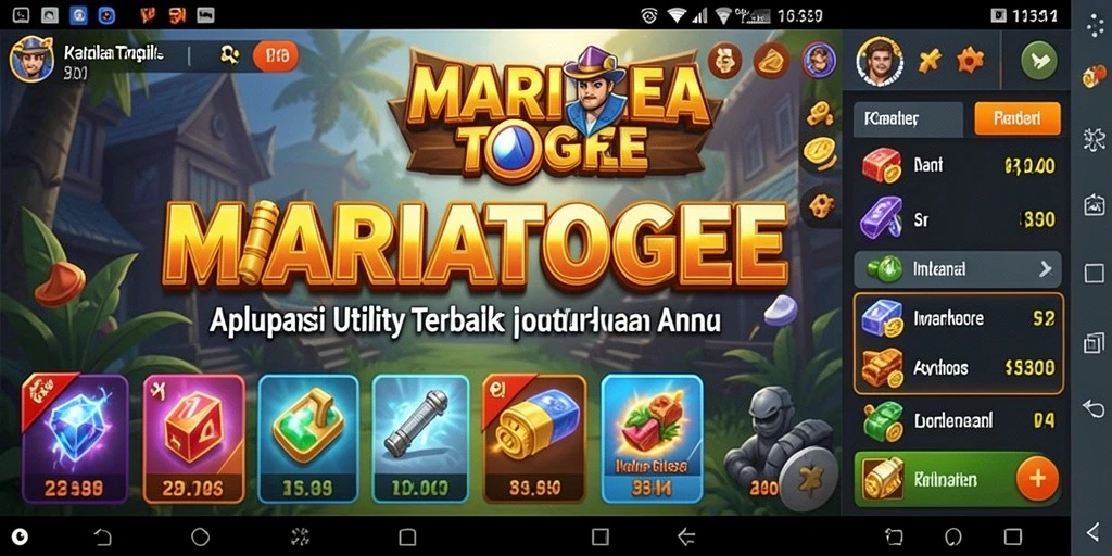 Screenshot MARIATOGEL menampilkan antarmuka yang intuitif dan mudah digunakan.