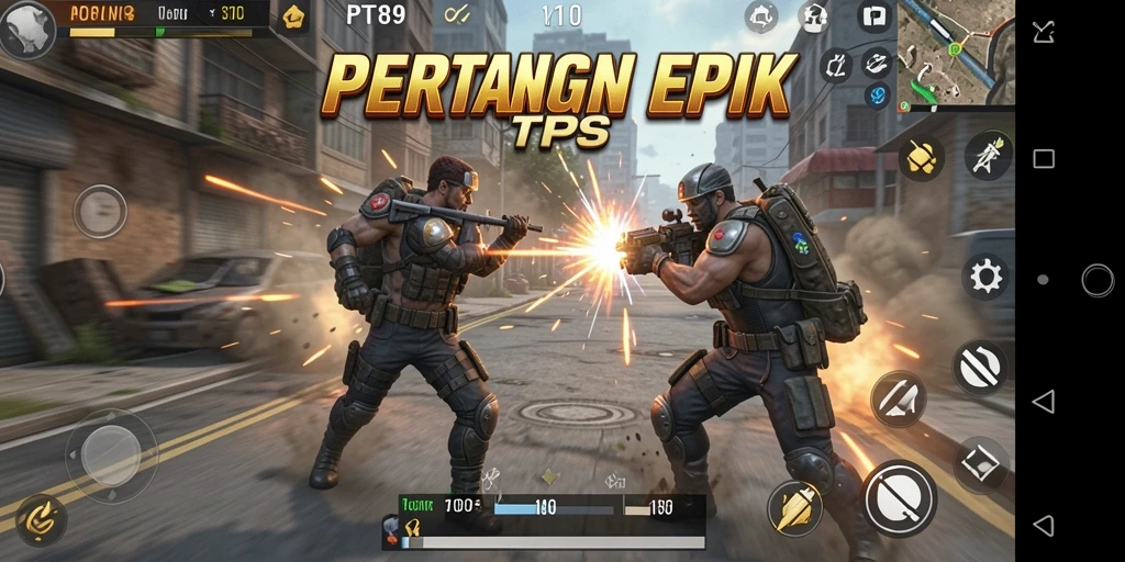 Gameplay PT89 yang seru dan mendebarkan dalam aksi TPS.