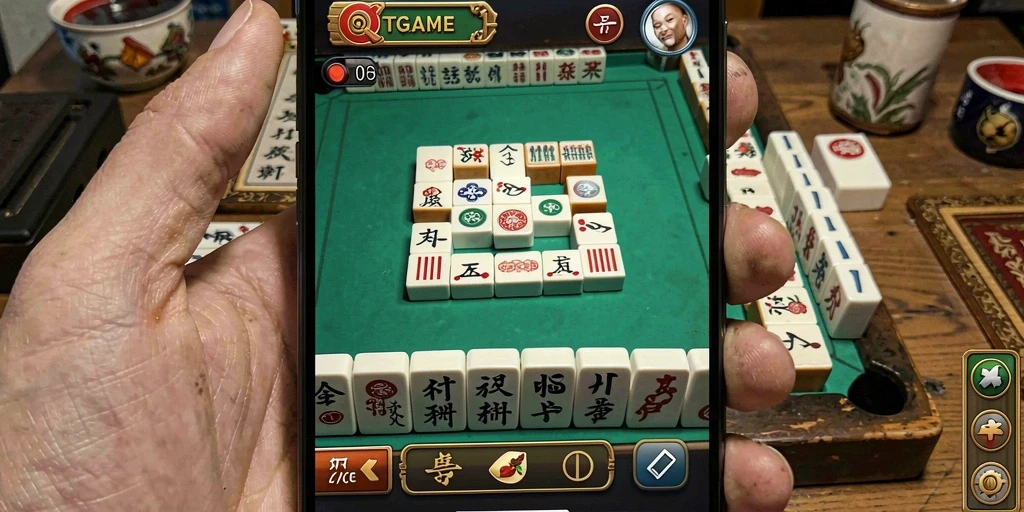 Screenshot menampilkan gameplay seru Mahjong di QTGAME.