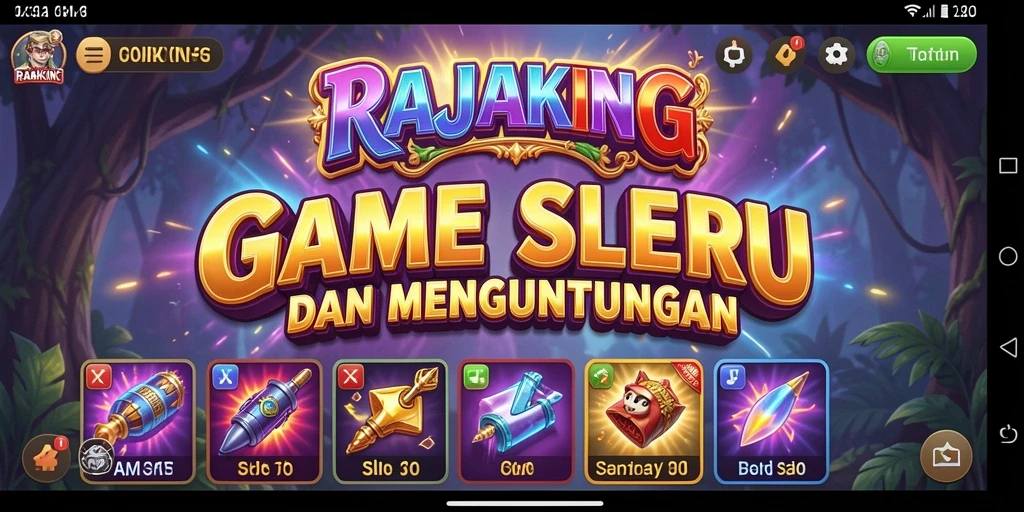 Tampilan gameplay yang menarik dan mengasyikkan dari RAJAKING.