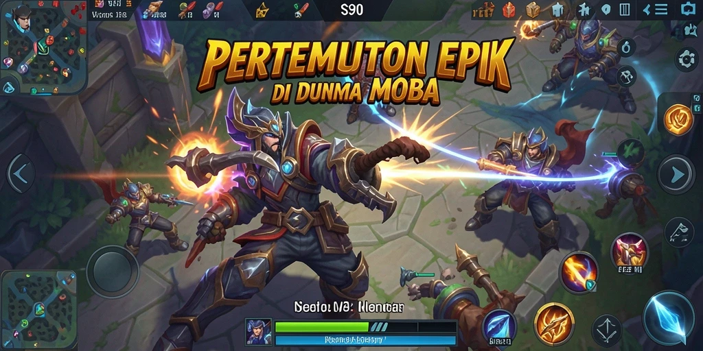 Screenshot gameplay S80 menampilkan pertempuran seru antar tim.