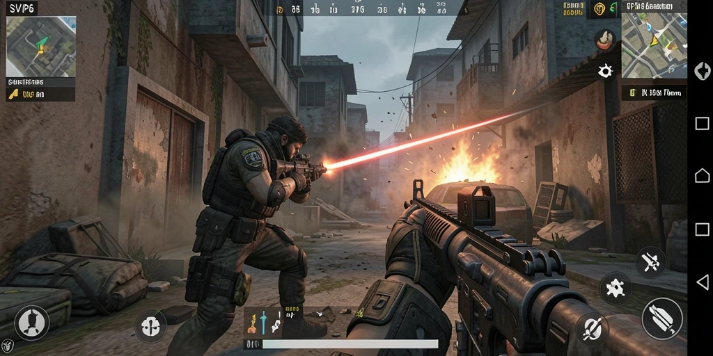 Tampilan seru gameplay SVIP6 dengan aksi pertempuran yang mendebarkan.