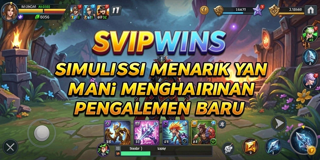 Screenshot menunjukkan gameplay SVIPWINS yang menakjubkan dan interaktif.