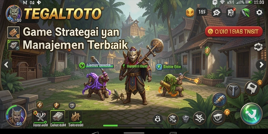 Tampilan menarik saat bermain game strategi SLG.