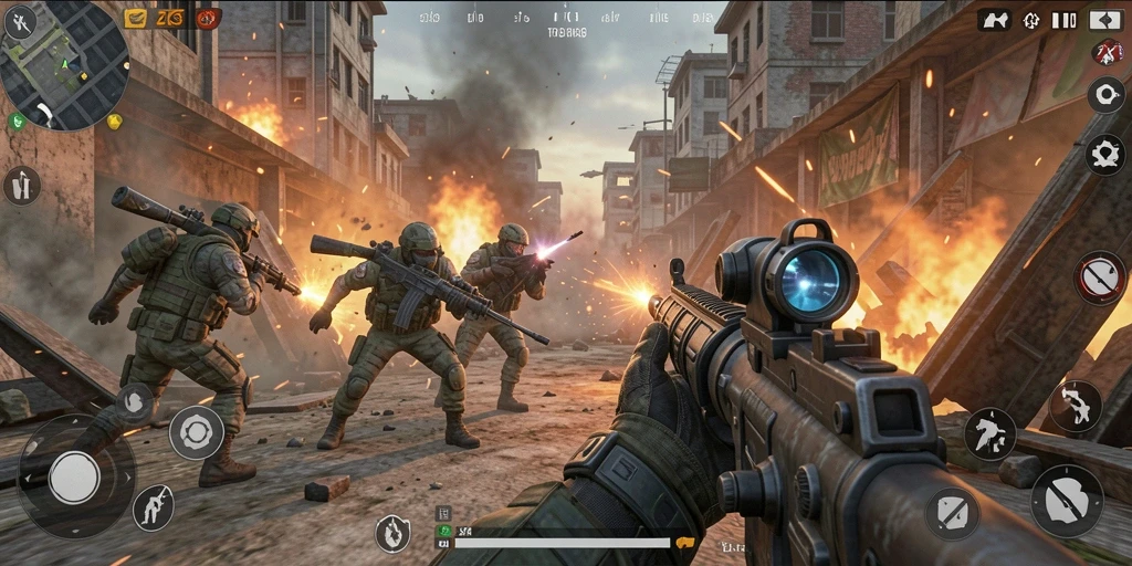Tampilan gameplay ZK3 yang mendebarkan dan penuh aksi.